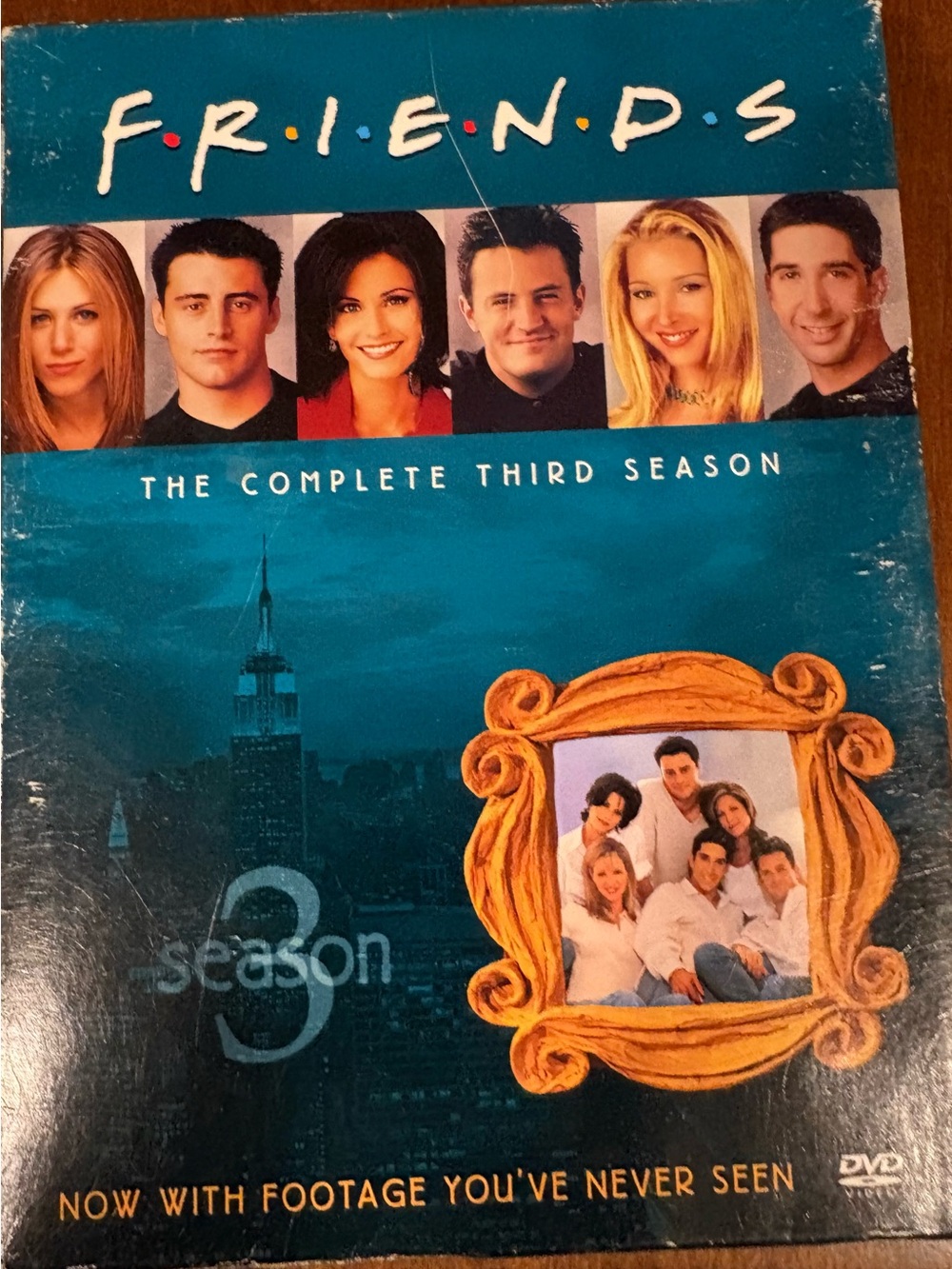 FRIENDS The Complete Third Season DVD - Teal Cover